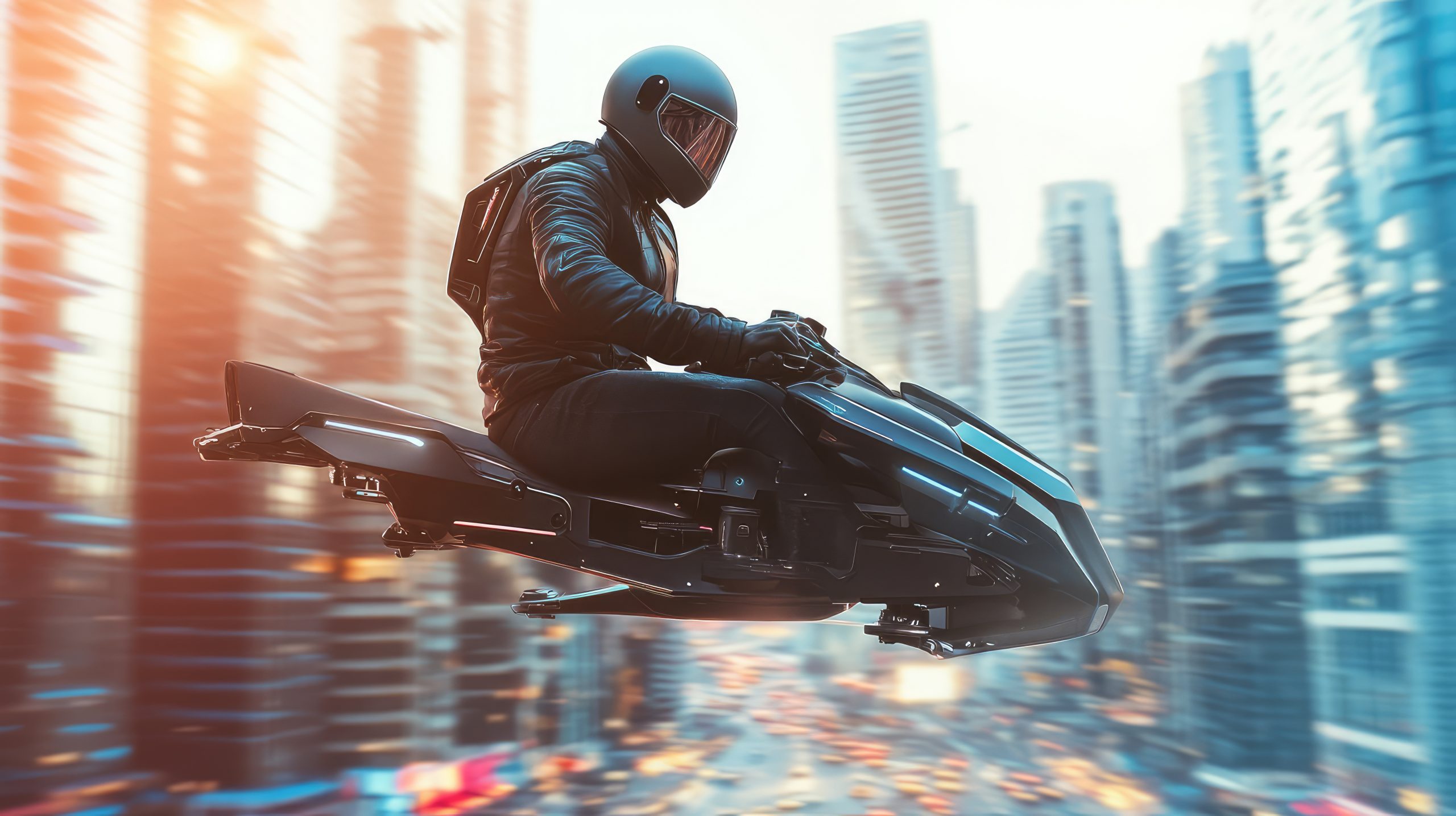 Première mondiale : la moto volante de Lazareth