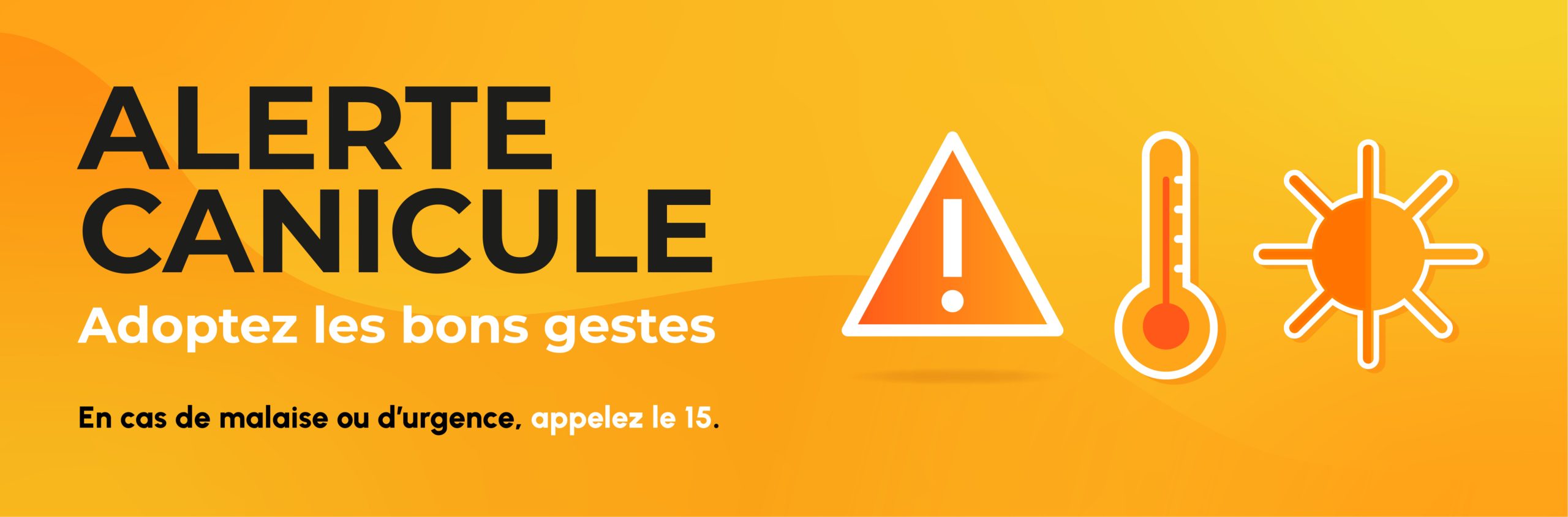 les départements concernés et le front de la canicule