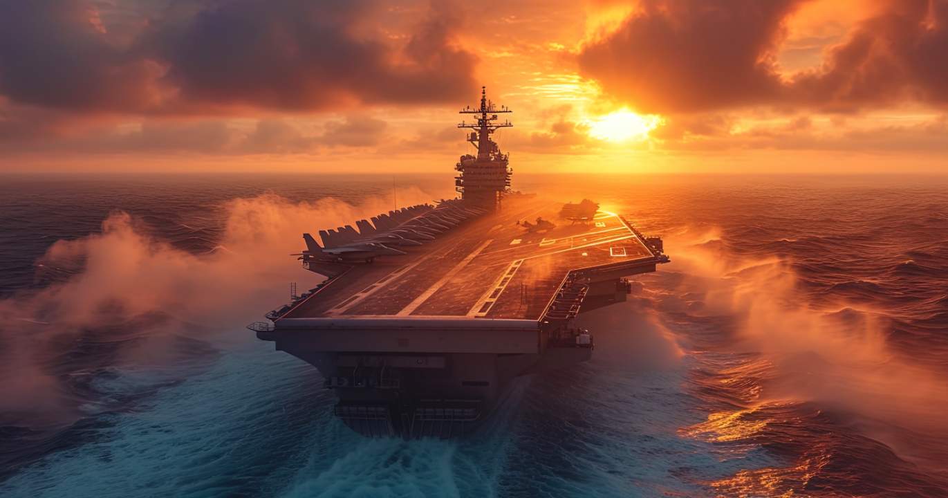 Trois porte-avions, ce n’est pas une photo, c’est une architecture