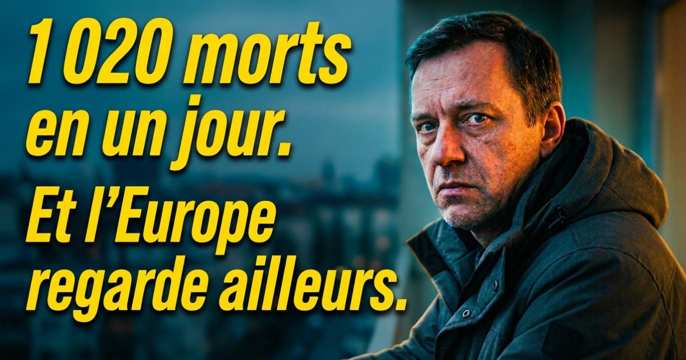 CHRONIQUE : 1 020 morts en un jour. Et l'Europe regarde ailleurs.