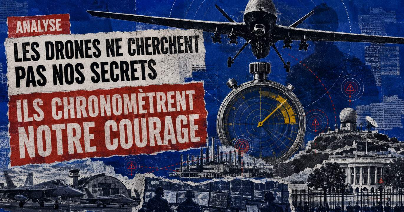 ANALYSE : Les drones ne cherchent pas nos secrets, ils chronomètrent notre courage
